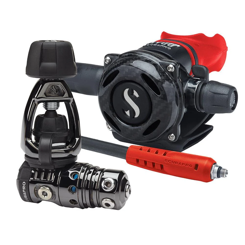 Scubapro MK25 EVO/A700 CARBON BT Dive Regulator DIN with Mouthpiece & Hose Protector - Image 8