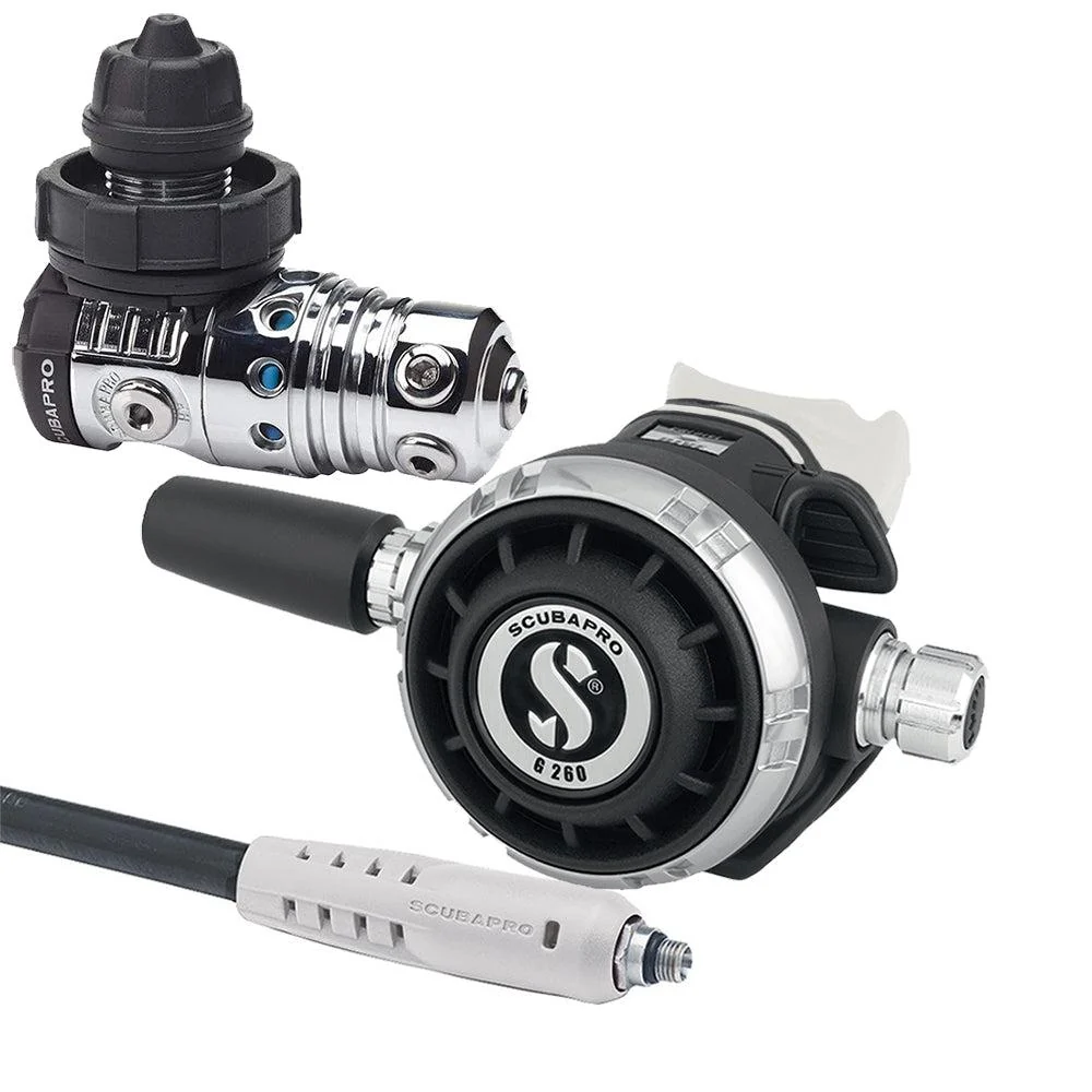 Scubapro MK25 EVO DIN 300/G260 Dive Regulator with Mouthpiece Hose Protector - Image 4