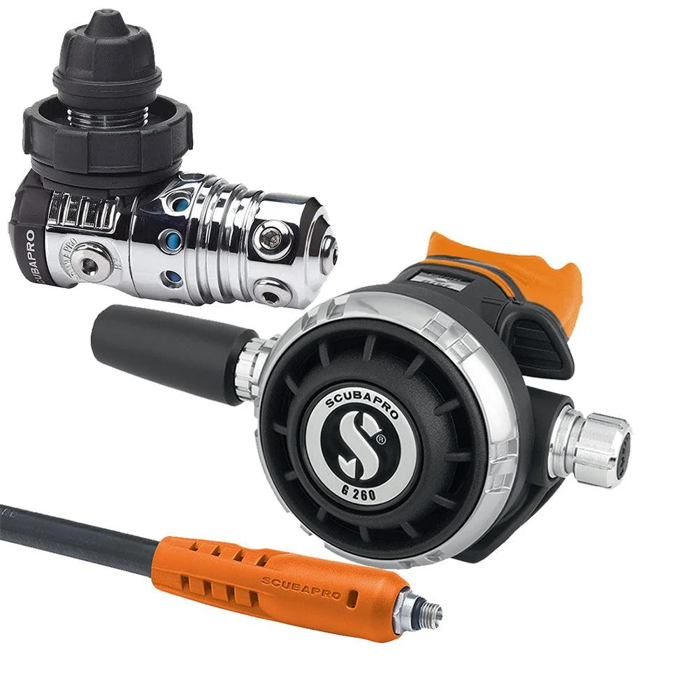 Scubapro MK25 EVO DIN 300/G260 Dive Regulator with Mouthpiece Hose Protector - Image 6