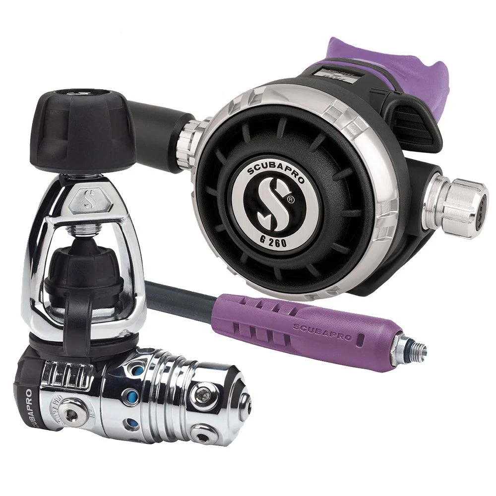 Scubapro MK25 EVO DIN 300/G260 Dive Regulator with Mouthpiece Hose Protector - Image 7
