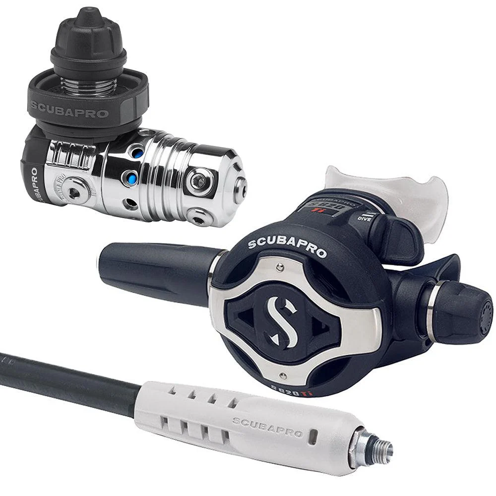 Scubapro MK25 EVO DIN 300/S620 TI Dive Regulator with Mouthpiece & Hose Protector - Image 4