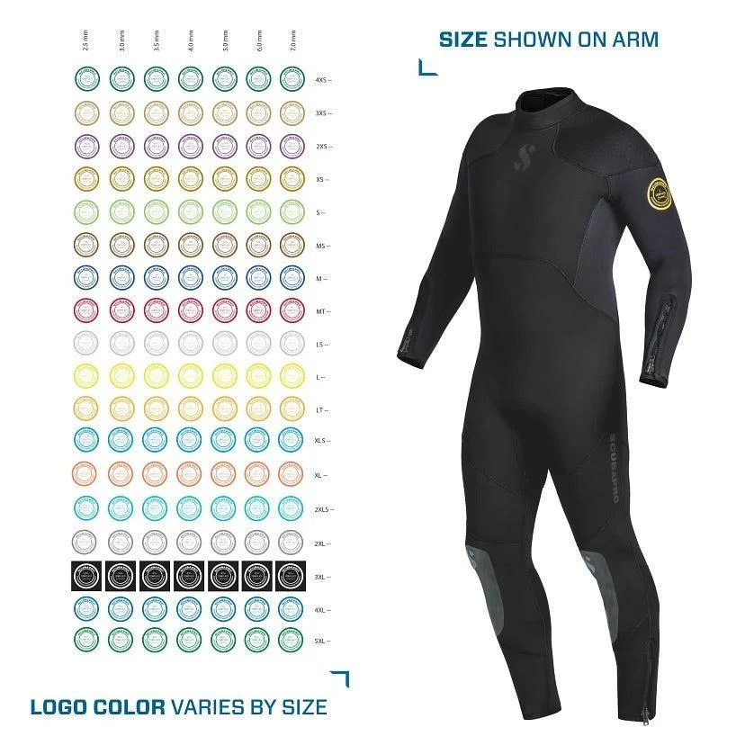 Scubapro Oneflex Steamer 7 mm B-Zip Men's Wetsuits - Image 3