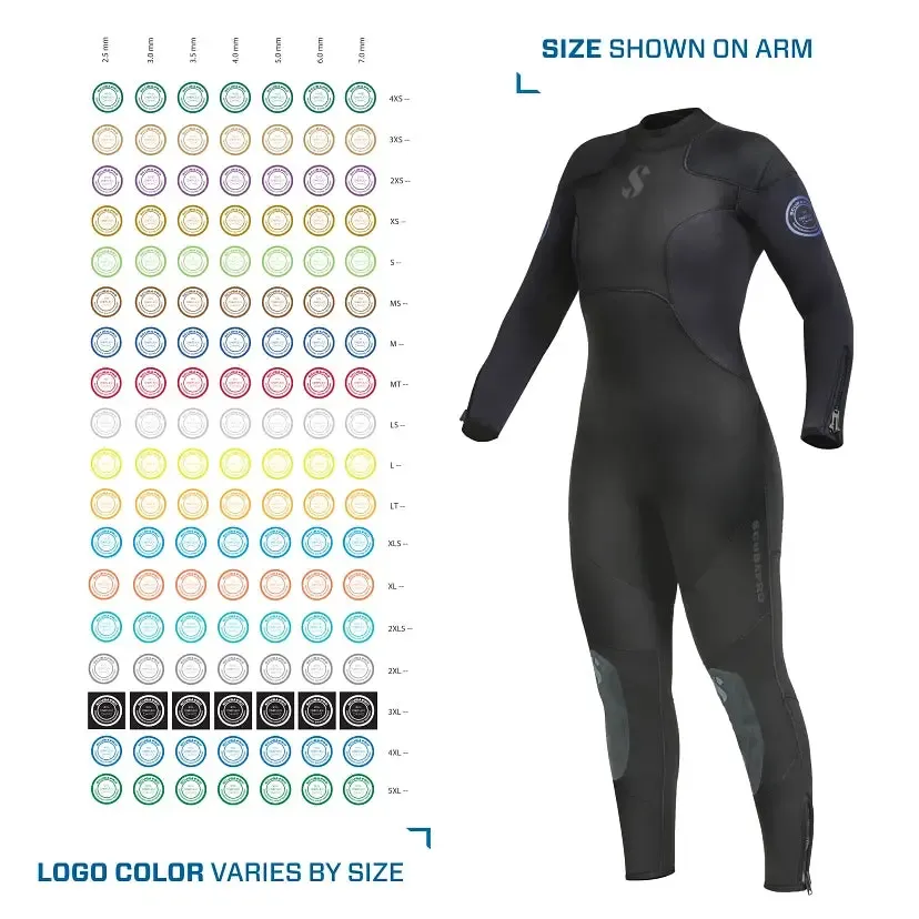 Scubapro Oneflex Steamer 7 mm B-Zip Women's Wetsuits - Image 4