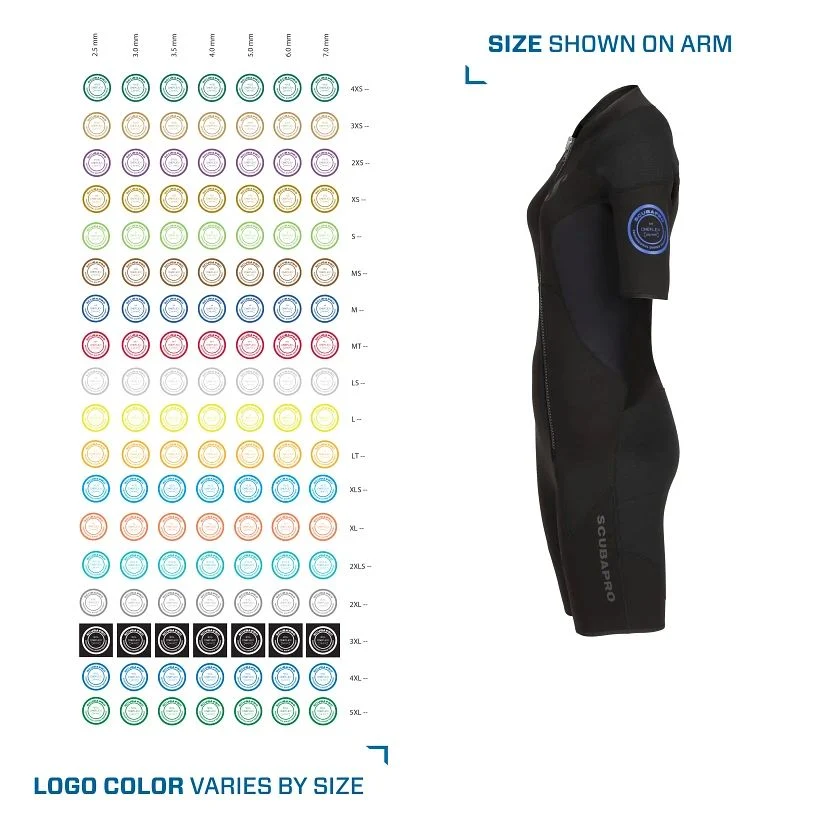 Scubapro Oneflex Steamer Front Zip Shorty 2.5 mm Women's Wetsuits - Image 4