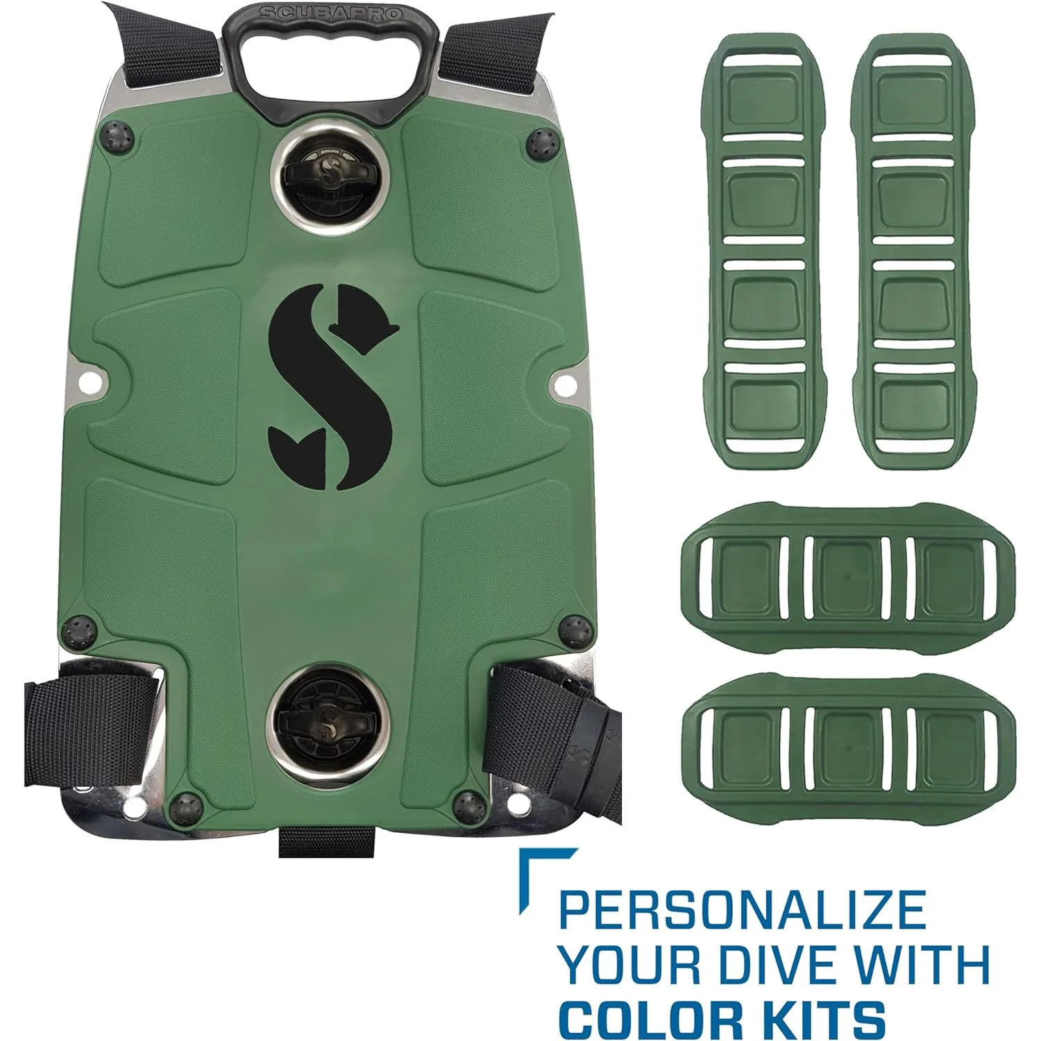 Scubapro S-TEK Donut Wing 30 + S-TEK Pro Harness SS + Single Tank Adapter + Back Shoulder Waist Pad - Image 3