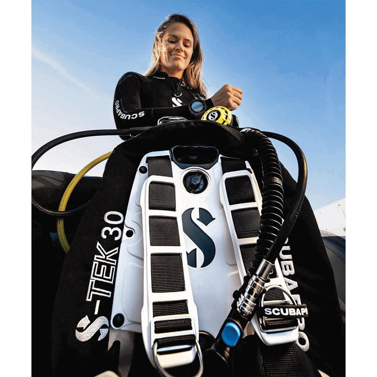 Scubapro S-TEK Donut Wing 40 + S-TEK Pro Harness SS + Back Shoulder Waist Pad - Image 29