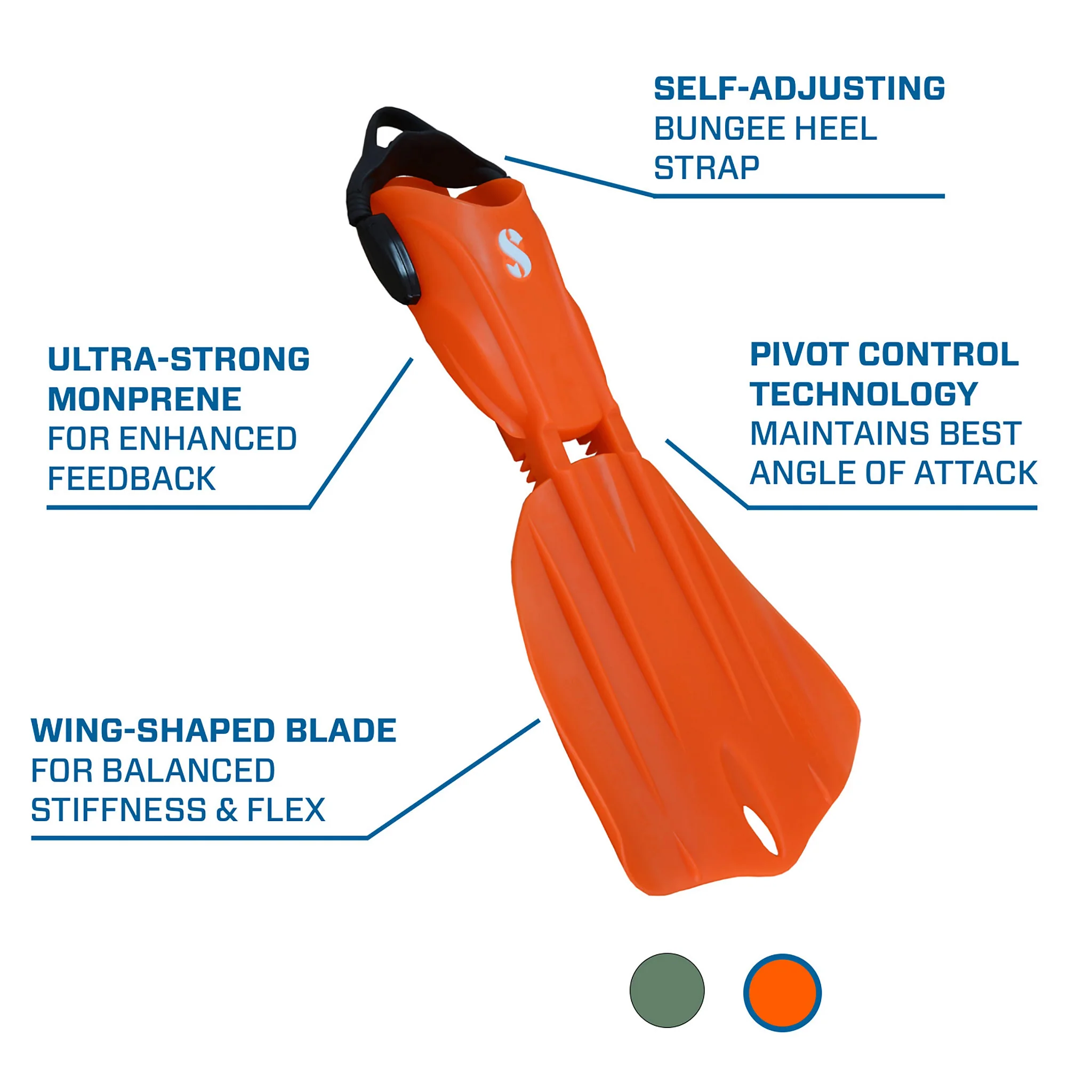 Scubapro Seawing Nova Gorilla Open Heel Scuba Diving Fin - Image 4