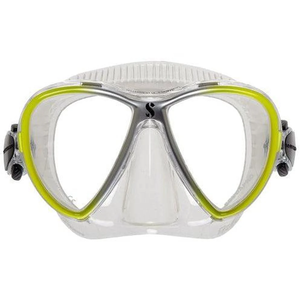 Scubapro Synergy Twin Trufit Scuba Diving Mask (CLR/YELLOW)