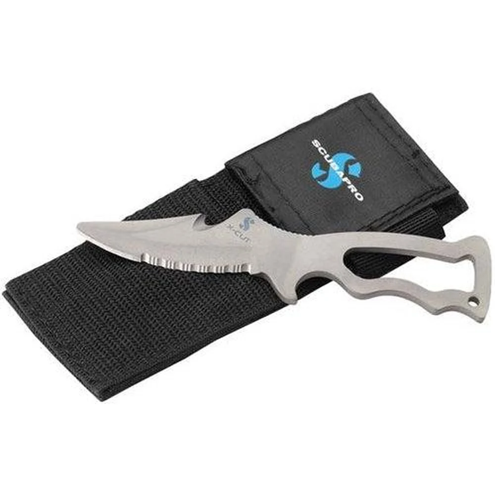 Scubapro X-Tek X-Cut Titanium Knife W Nylon Sheath