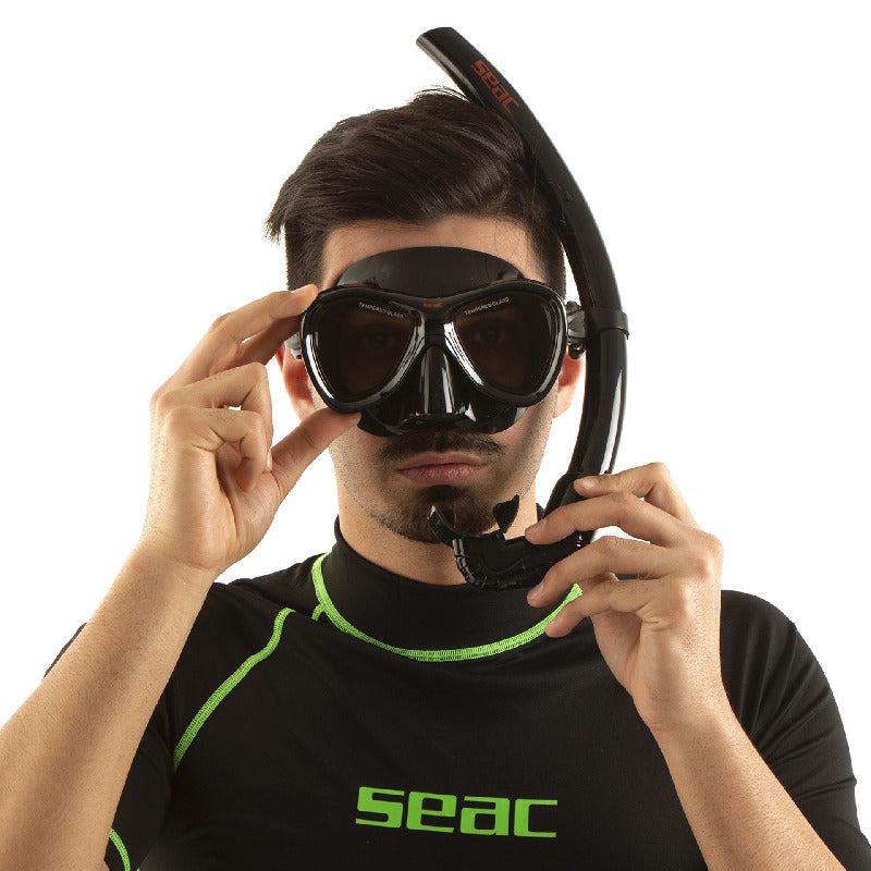 Seac Cove Diving Mask S/Bl Black/Red - Image 4