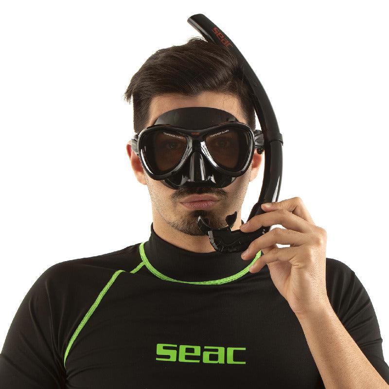 Seac Cove Diving Mask S/Bl Black/Red - Image 5
