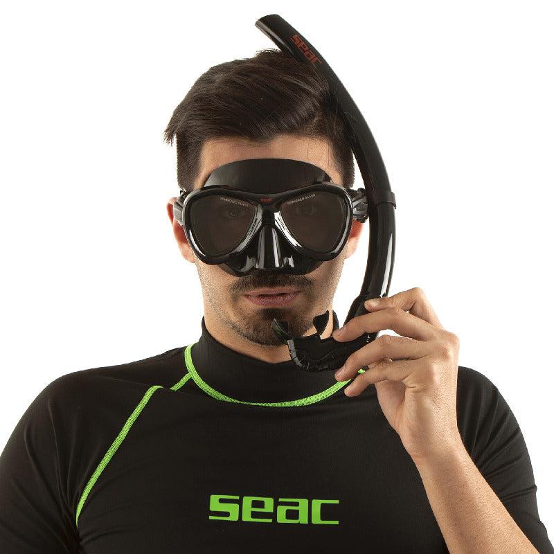 Seac Cove Diving Mask S/Bl Black/Red - Image 6