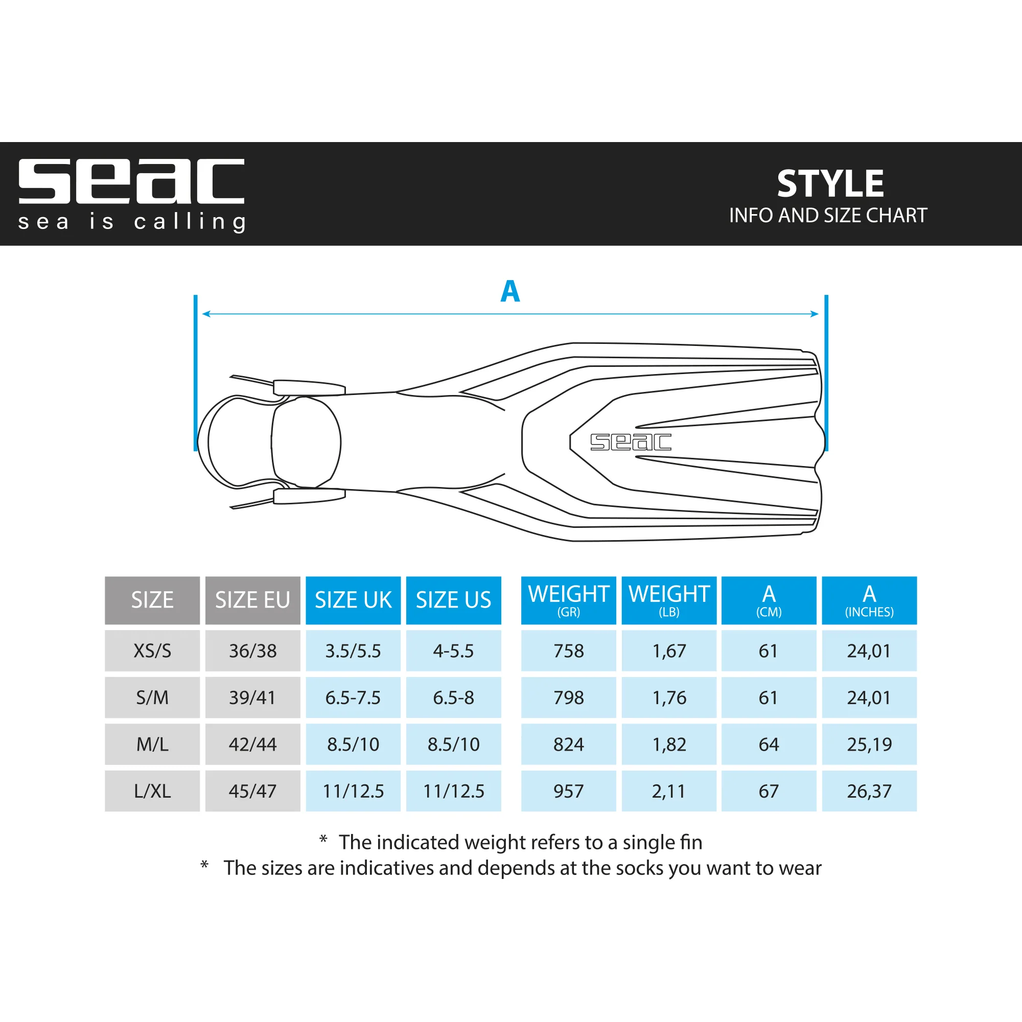 SEAC OPEN HEEL FIN STYLE - Image 19