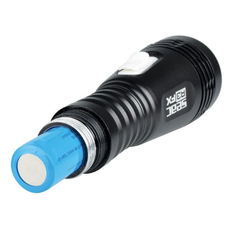 SEAC R3 FX Rechargeable 5W 400LM Freediving Underwater Torch Aluminum - Image 5