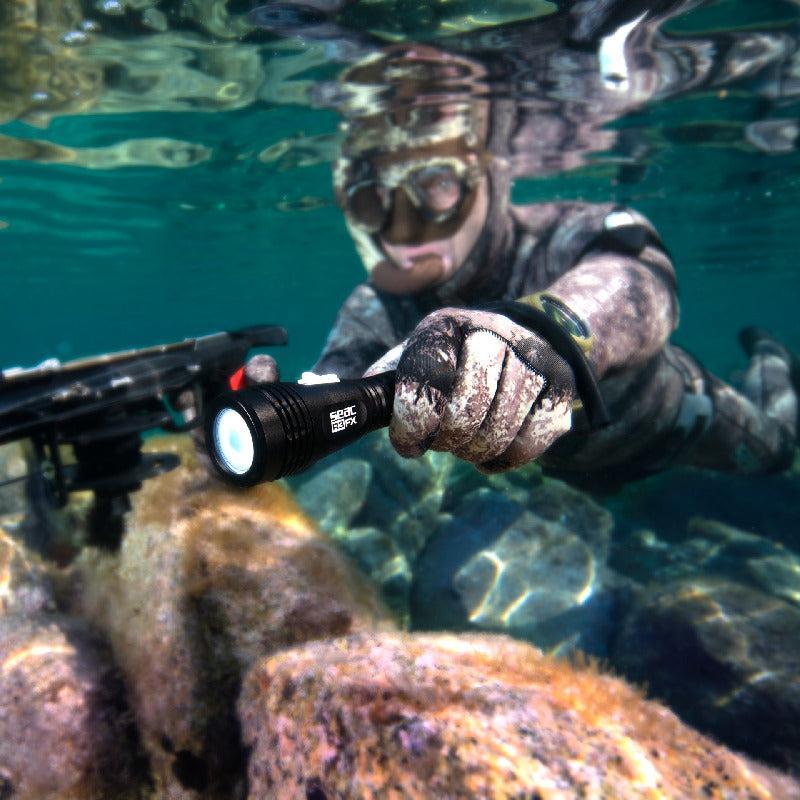 SEAC R3 FX Rechargeable 5W 400LM Freediving Underwater Torch Aluminum - Image 6