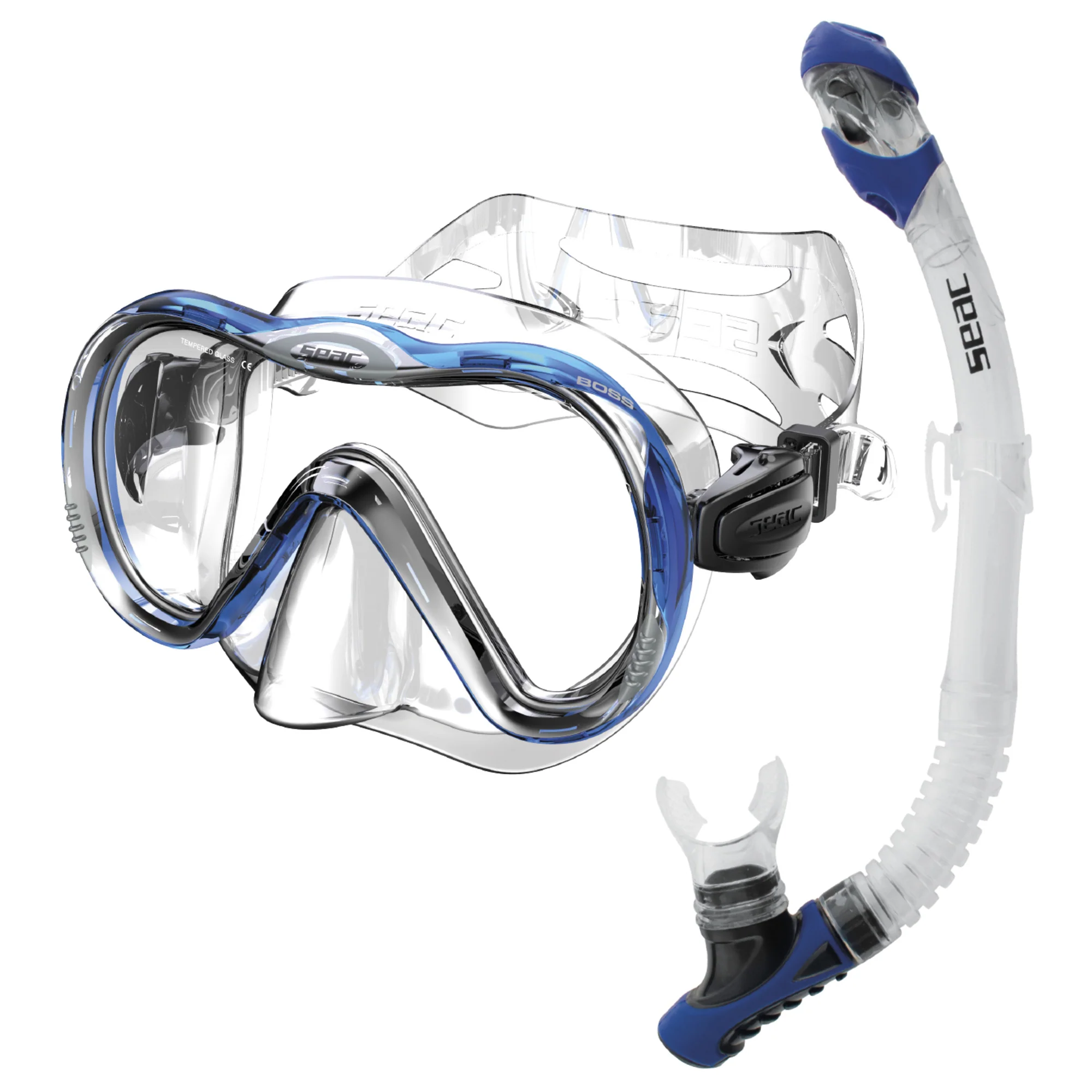 SEAC SET BIS BOSS MASK + REVERSE DRY SNORKEL - Image 2