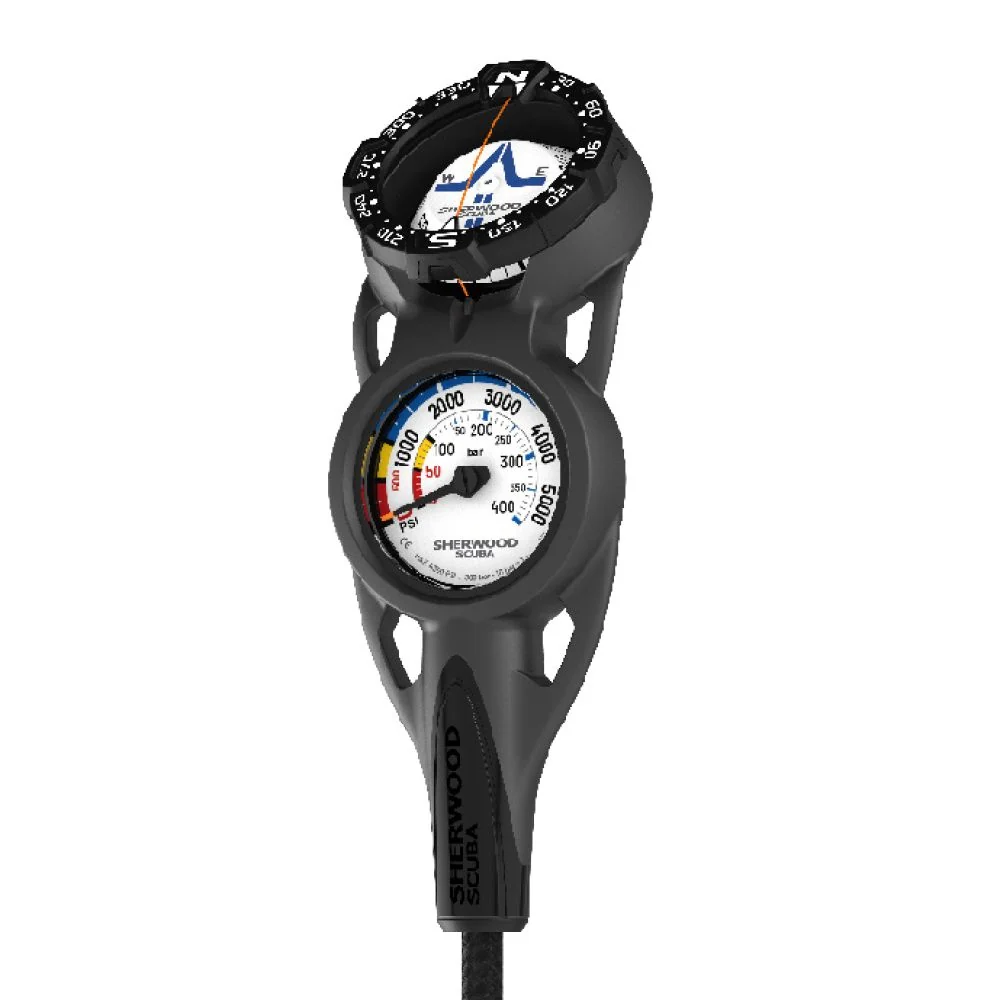 Sherwood 2 Gauge Nav Console (Pg/Compass) Rubber Hose