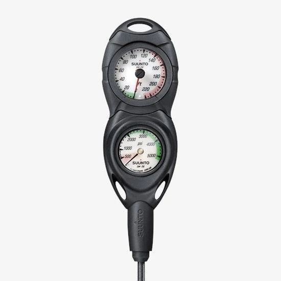 Suunto CB - Two In Line 4000 PSI Pressure Gauge and 230 ft Depth Gauge