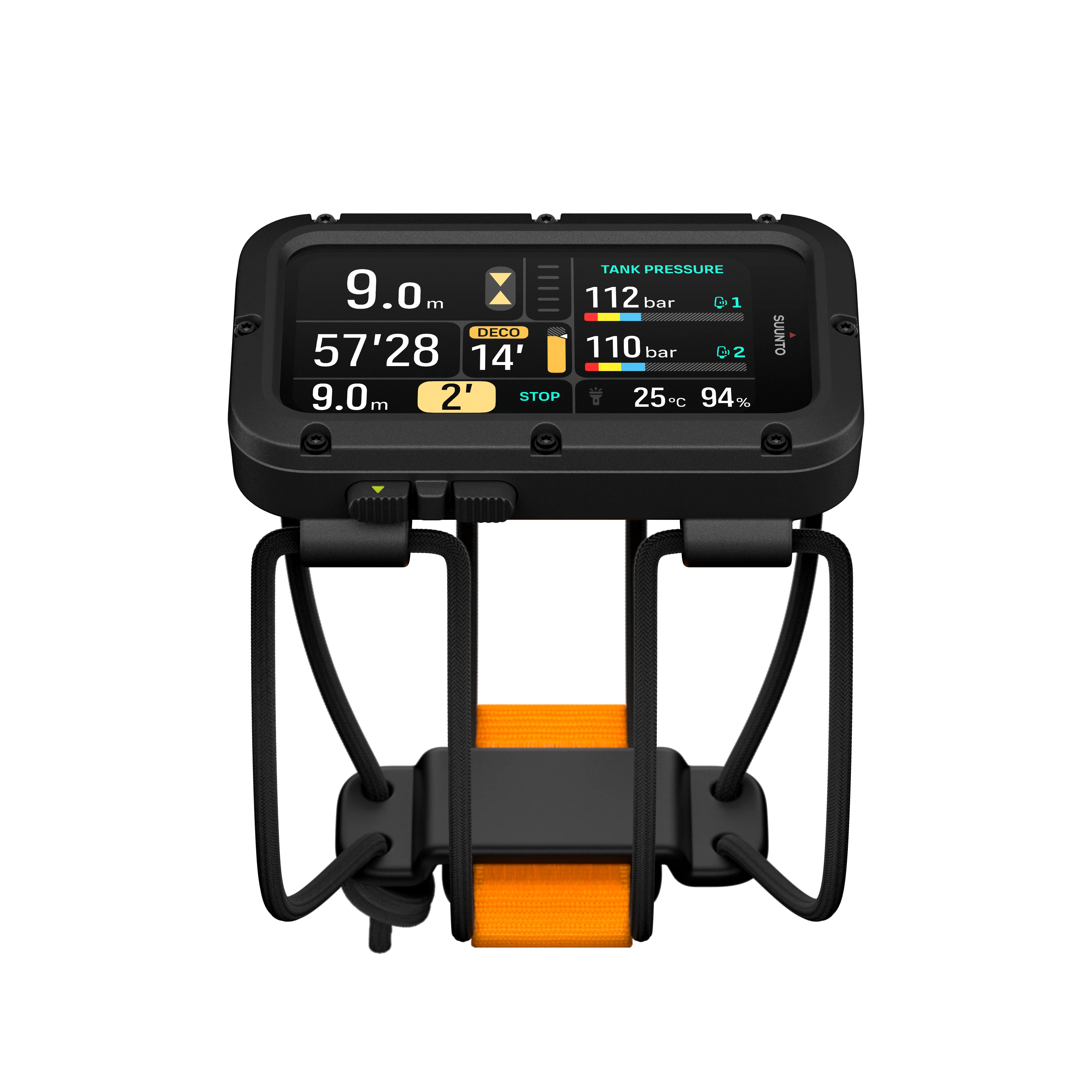 Suunto Nautic Dive Computer with Bungee Cord and Tank Pod Dive Mount Bundle - Image 2