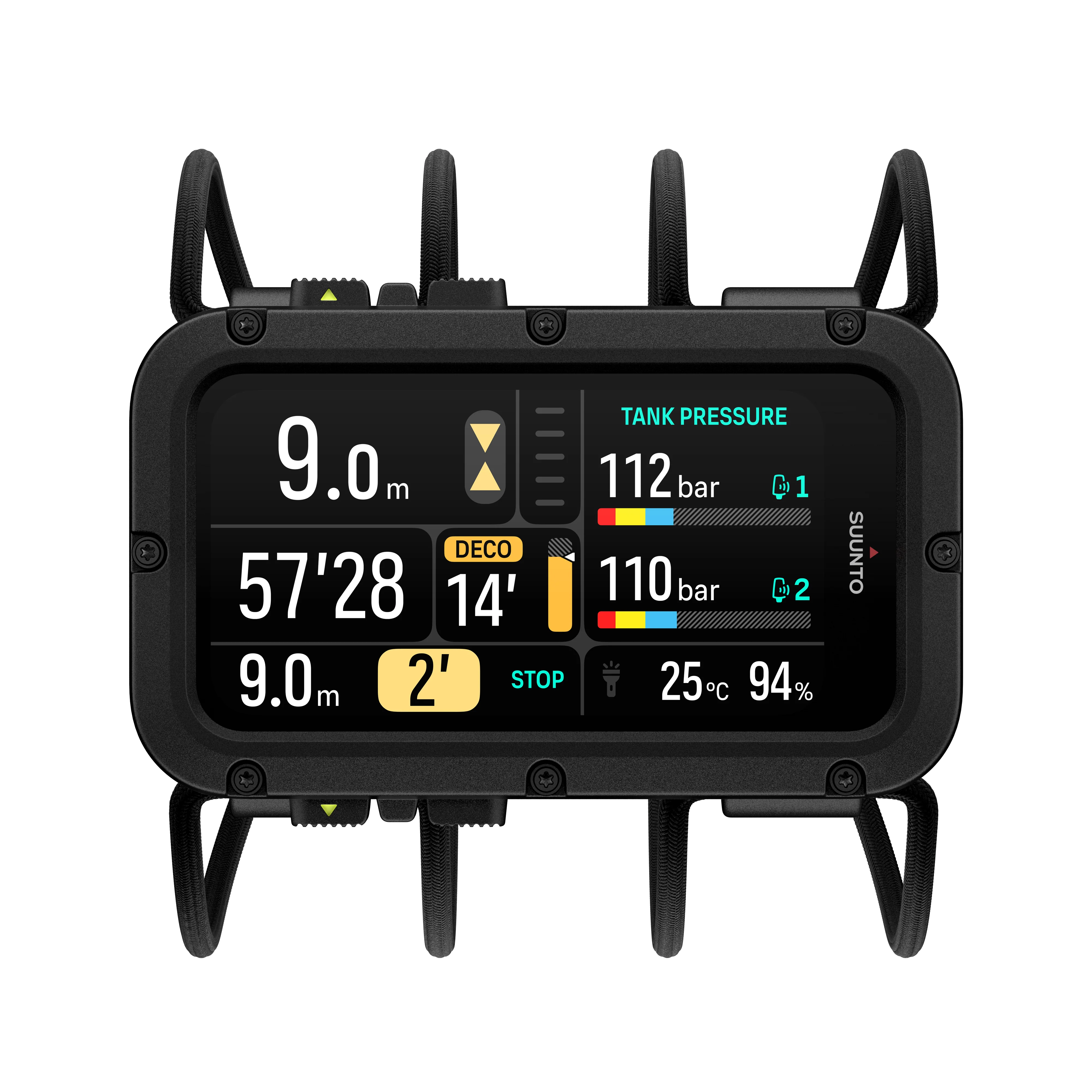 Suunto Nautic Dive Computer with Bungee Cord and Tank Pod Dive Mount Bundle - Image 3