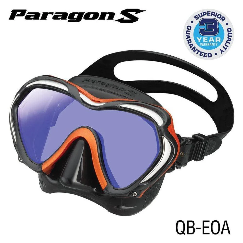Tusa Paragon S Single Lens Scuba Diving Mask - Image 3