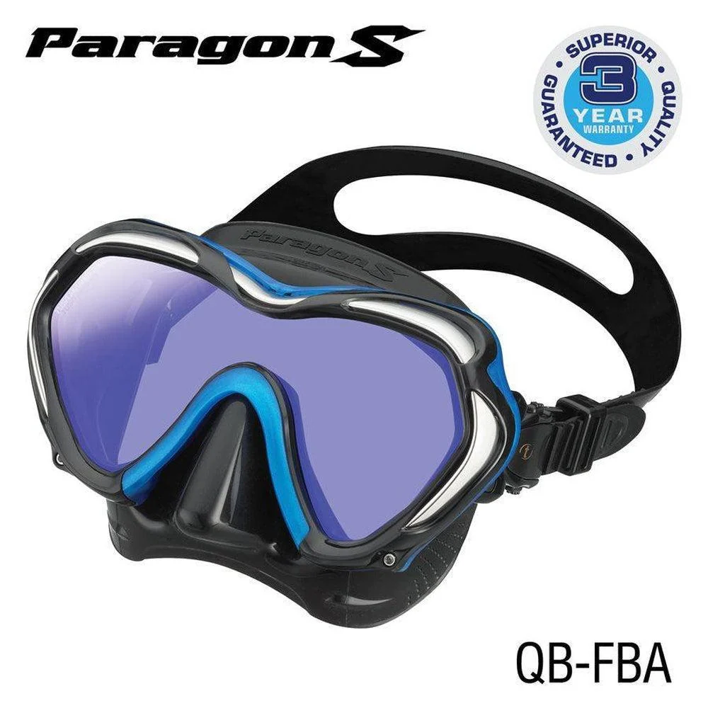Tusa Paragon S Single Lens Scuba Diving Mask - Image 4