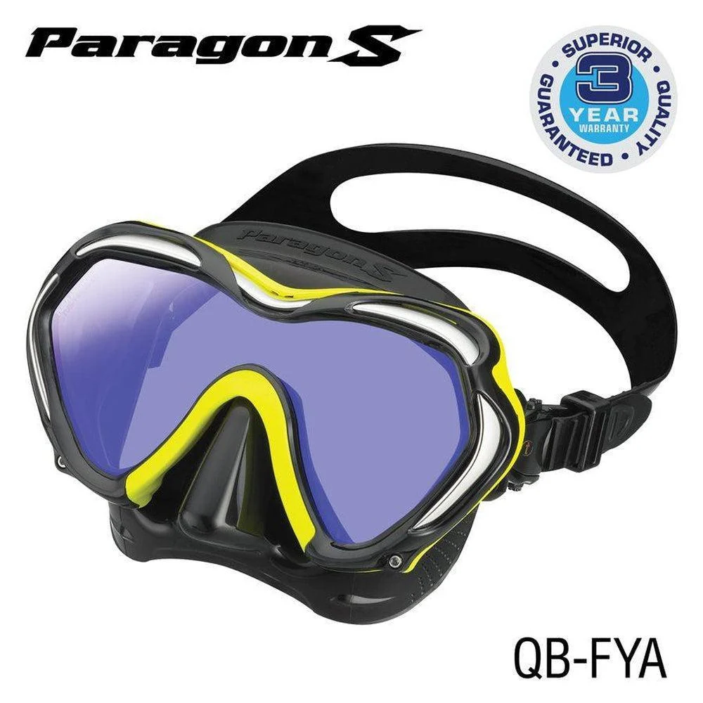Tusa Paragon S Single Lens Scuba Diving Mask - Image 5