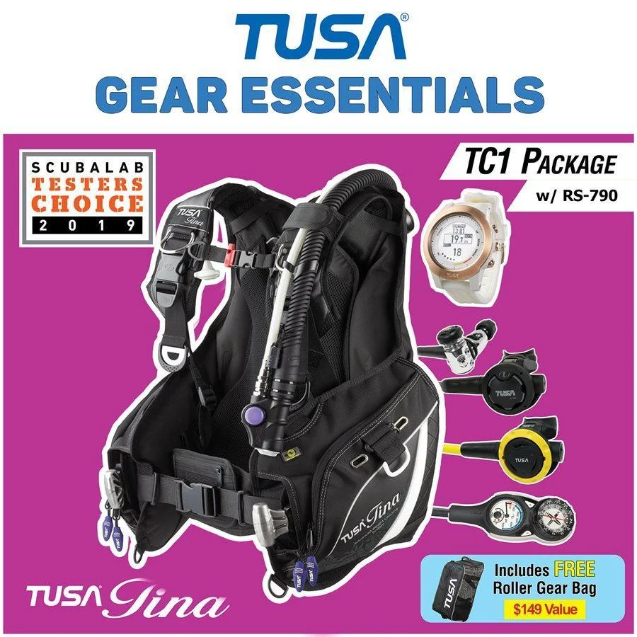 Tusa Tina TC1 w/ 790 Regulator Diving Package - Image 2