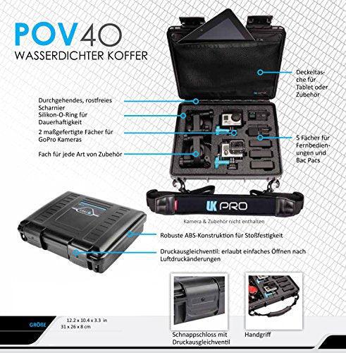 UKPro POV40 Camera Case Black w/ Shoulder Strap One Size - Image 3