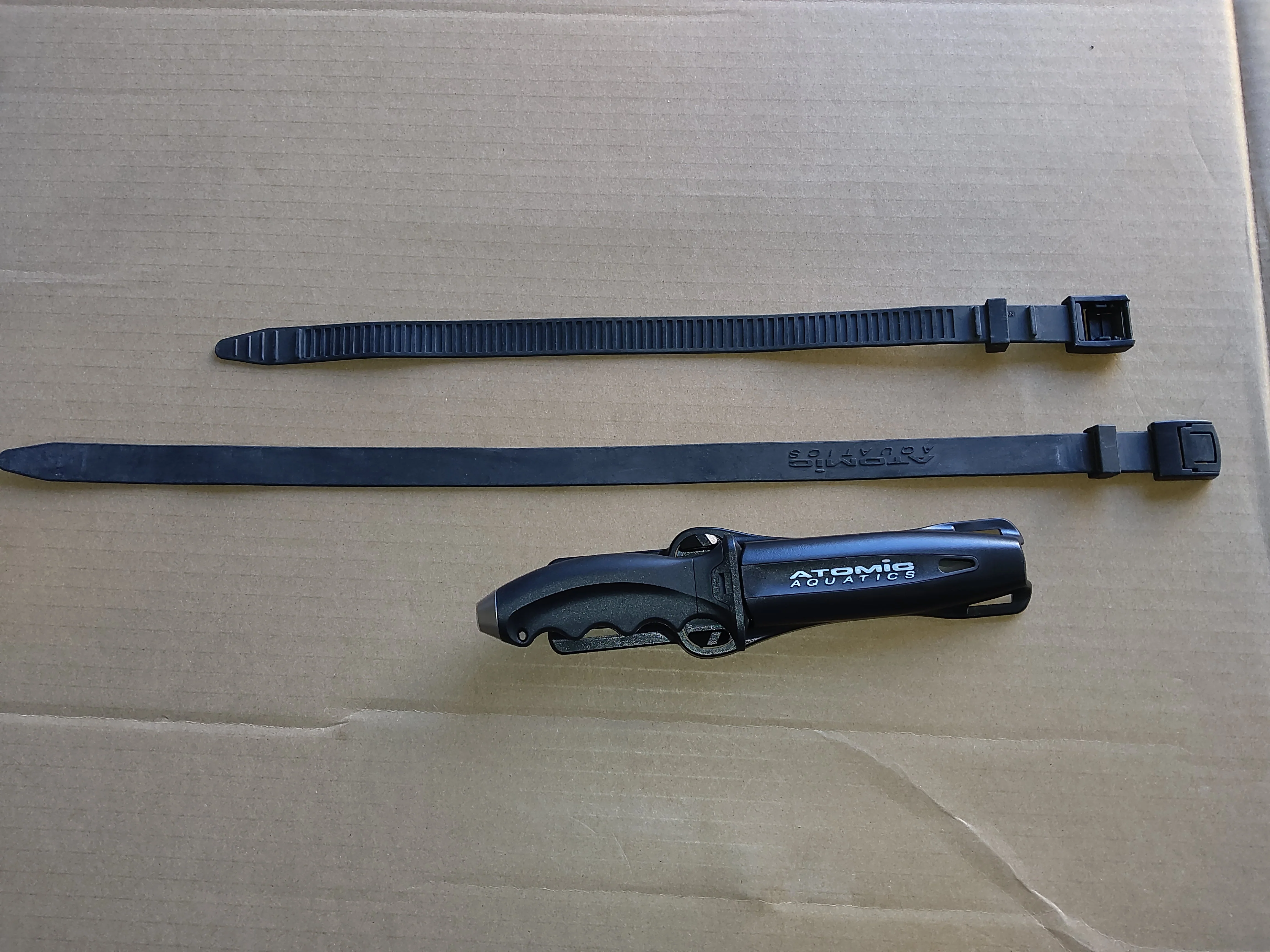 Used Atomic Aquatics Ti6 Titanium Blunt Tip Knife