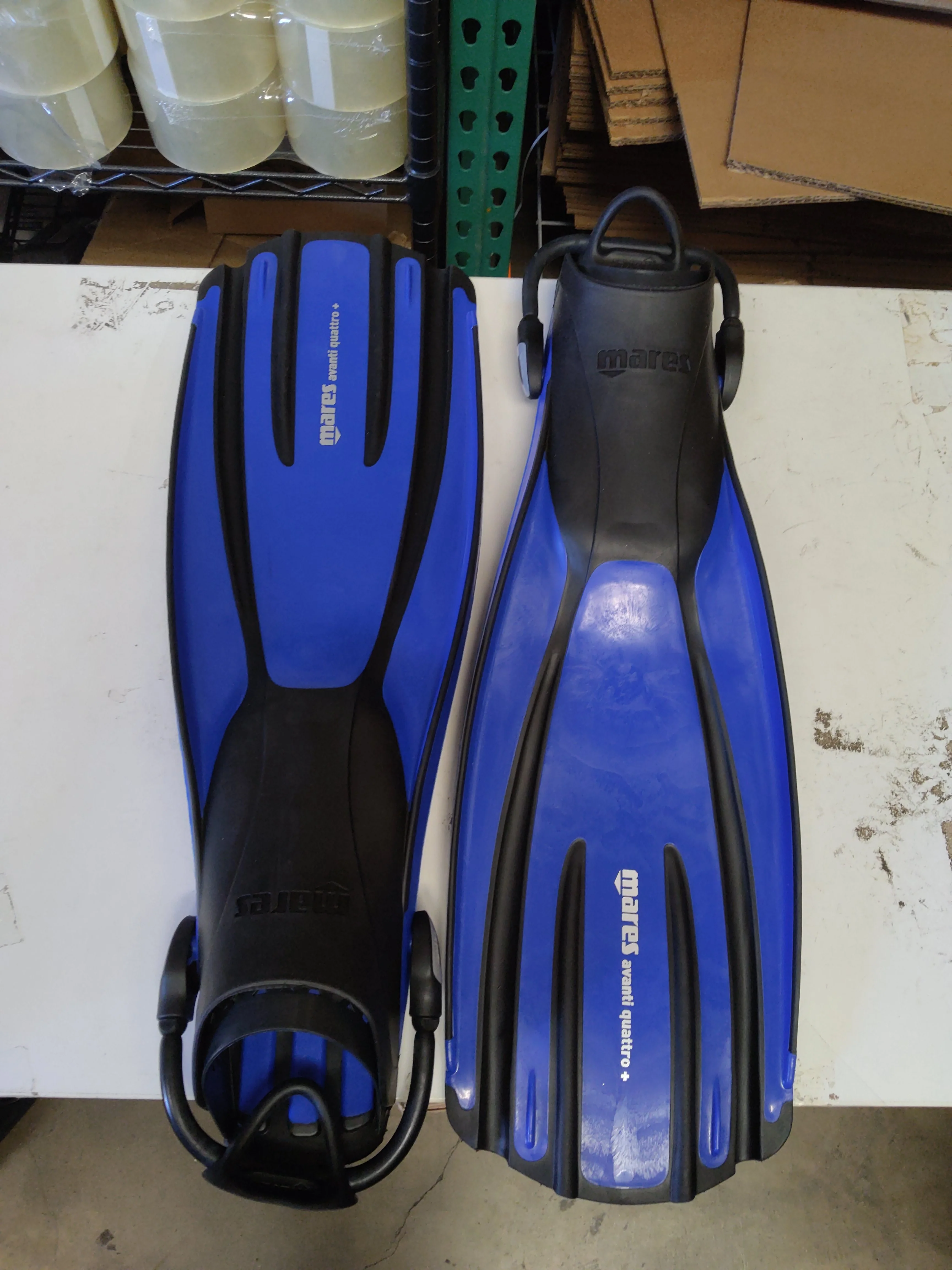 Used Mares Avanti Quattro Plus Open Heel Bungee Strap Fin - Image 2