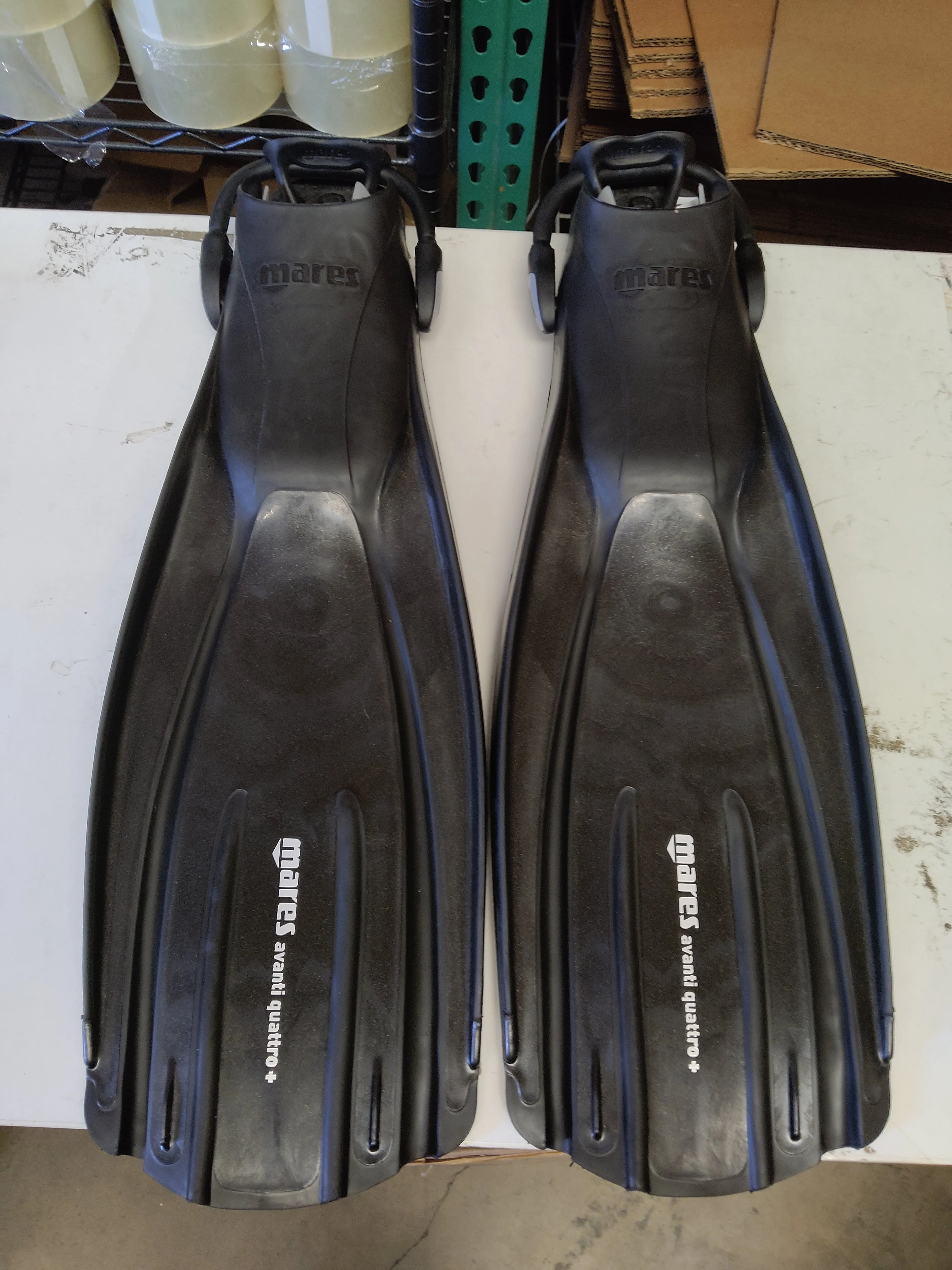 Used Mares Avanti Quattro Plus Open Heel Bungee Strap Fin - Image 4
