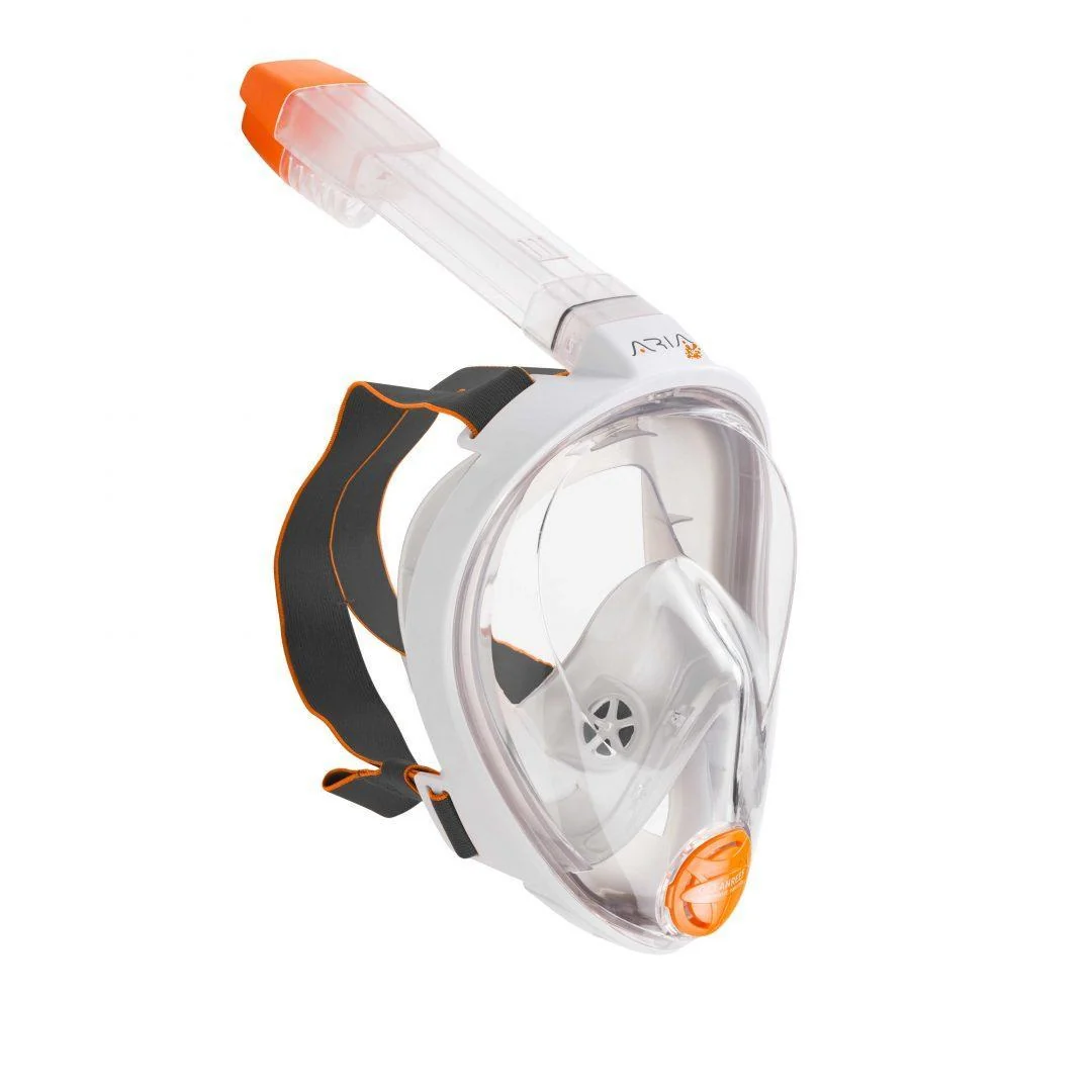 Used Ocean Reef Aria Jr – Full Face Snorkeling Mask White One Size - Image 2