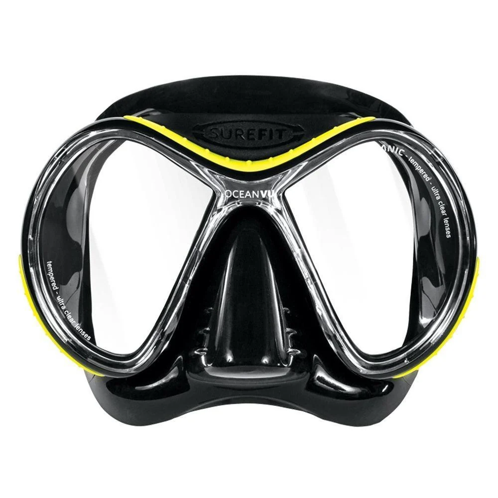 Used Oceanic Oceanvu Mask Black/Yellow