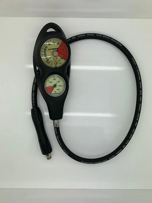 Used Scubapro 2-gauge In-line Dive Console Pgpsi Dgft Imperial