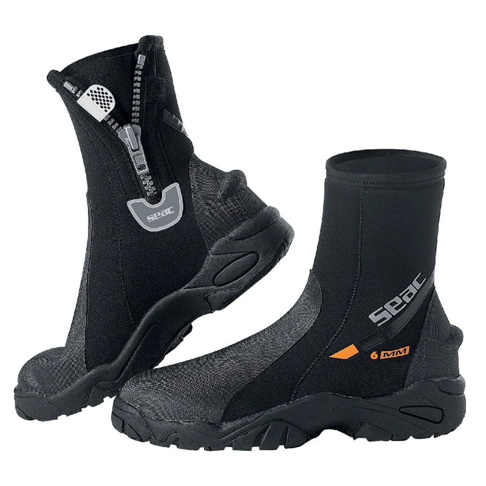 Used Seac Pro HD with Side Zipper, 6mm Neoprene Boots