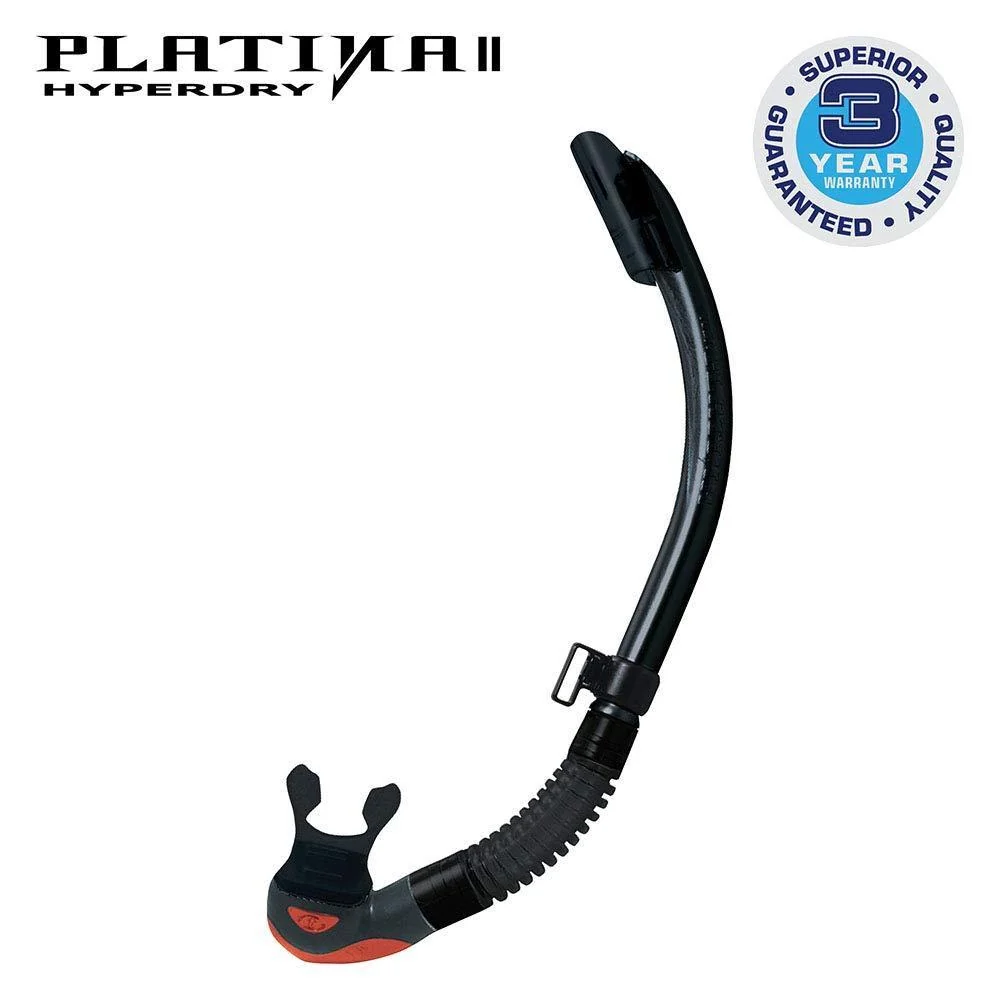 Used Tusa Platina Hyperdry II Scuba Diving Snorkel - Image 2