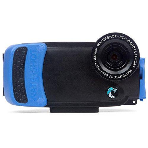 Used Watershot Pro Housing for iPhone 7 (Snorkel Blue) Flat Lens Port only