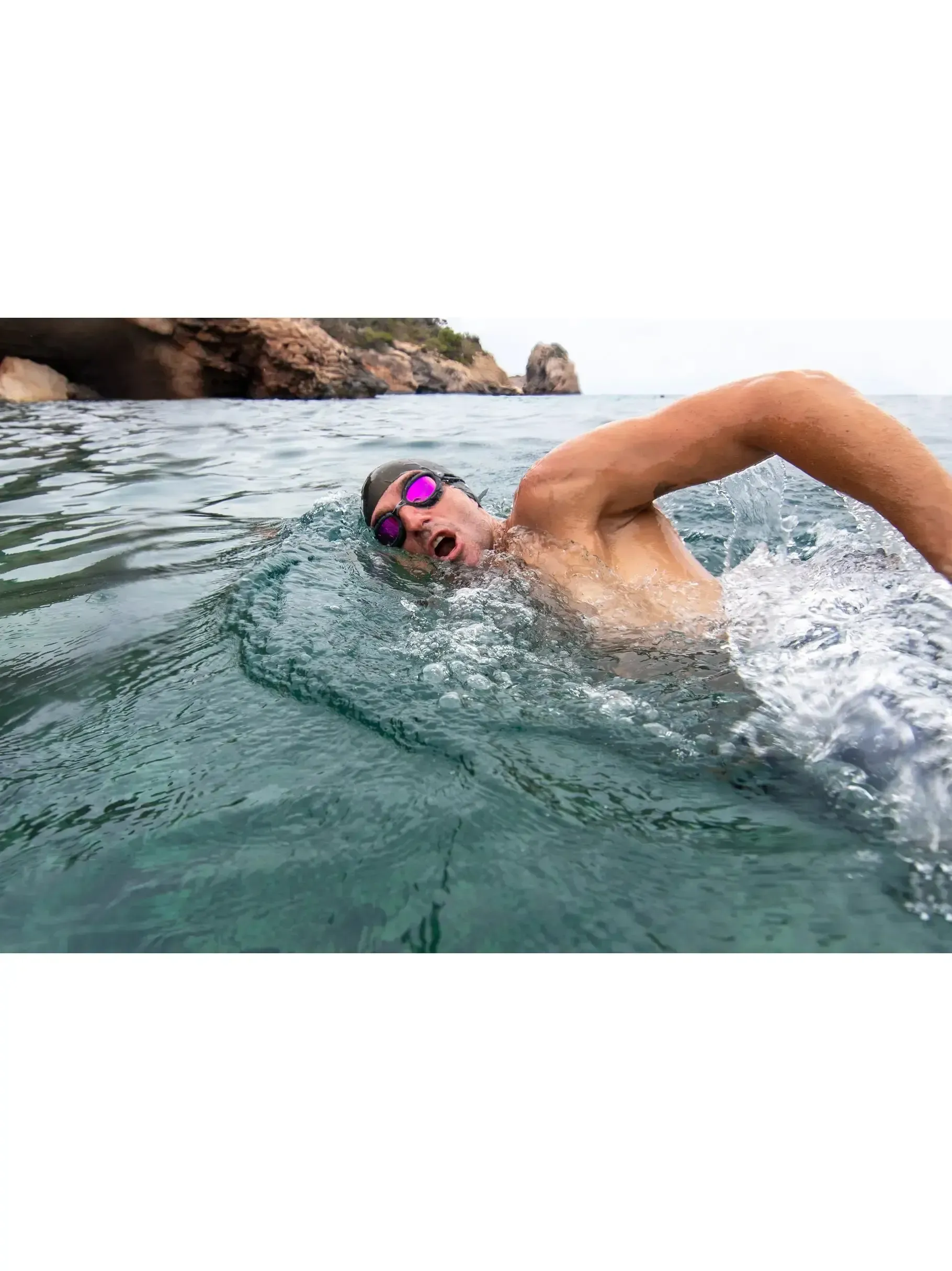 Zoggs Predator Titanium Racing Swim Goggles with Mirror Lenses - Image 2