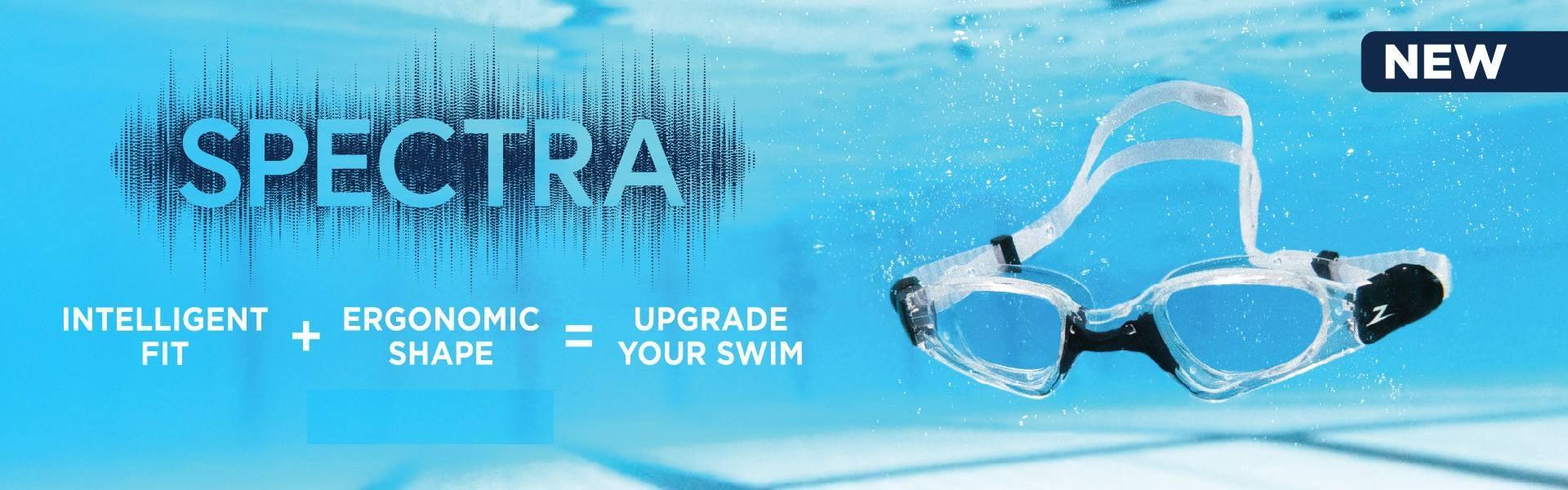 Zoggs Spectra Low Profile Swim Goggles with Curved Anti-Fog Lenses - Image 5